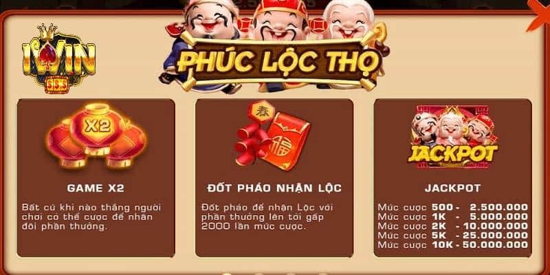 Các mức thưởng trong trò chơi này